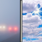 Today: Areas Of Fog then Mostly Cloudy